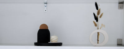 White Oval Mini Vase - Small Handcrafted Ceramic Vase with Sleek and Minimalist Design