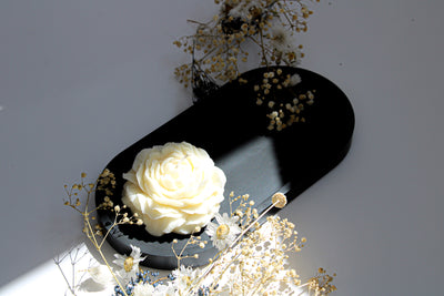 Black Oval Tray  | Decorative Trinket Tray