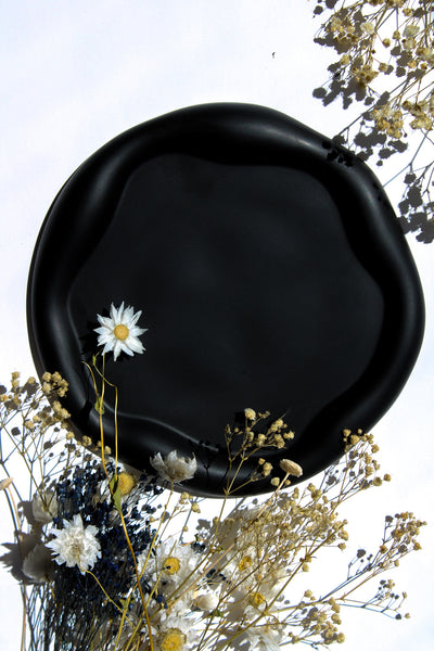 Modern Cloud Tray – Decorative Trinket Tray Black, White & Beige