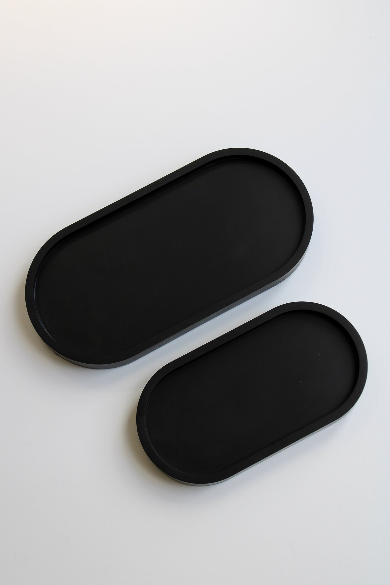 Black Oval Tray  | Decorative Trinket Tray