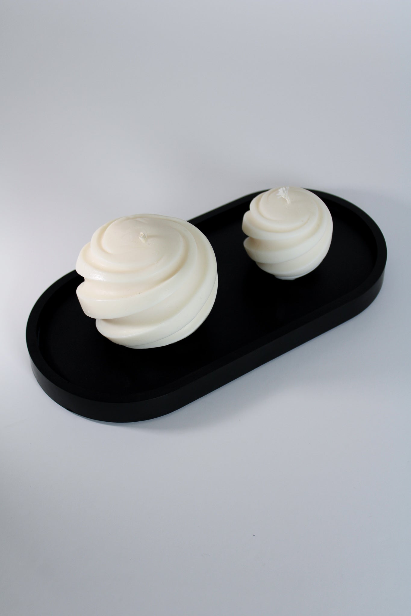 Black Oval Tray  | Decorative Trinket Tray