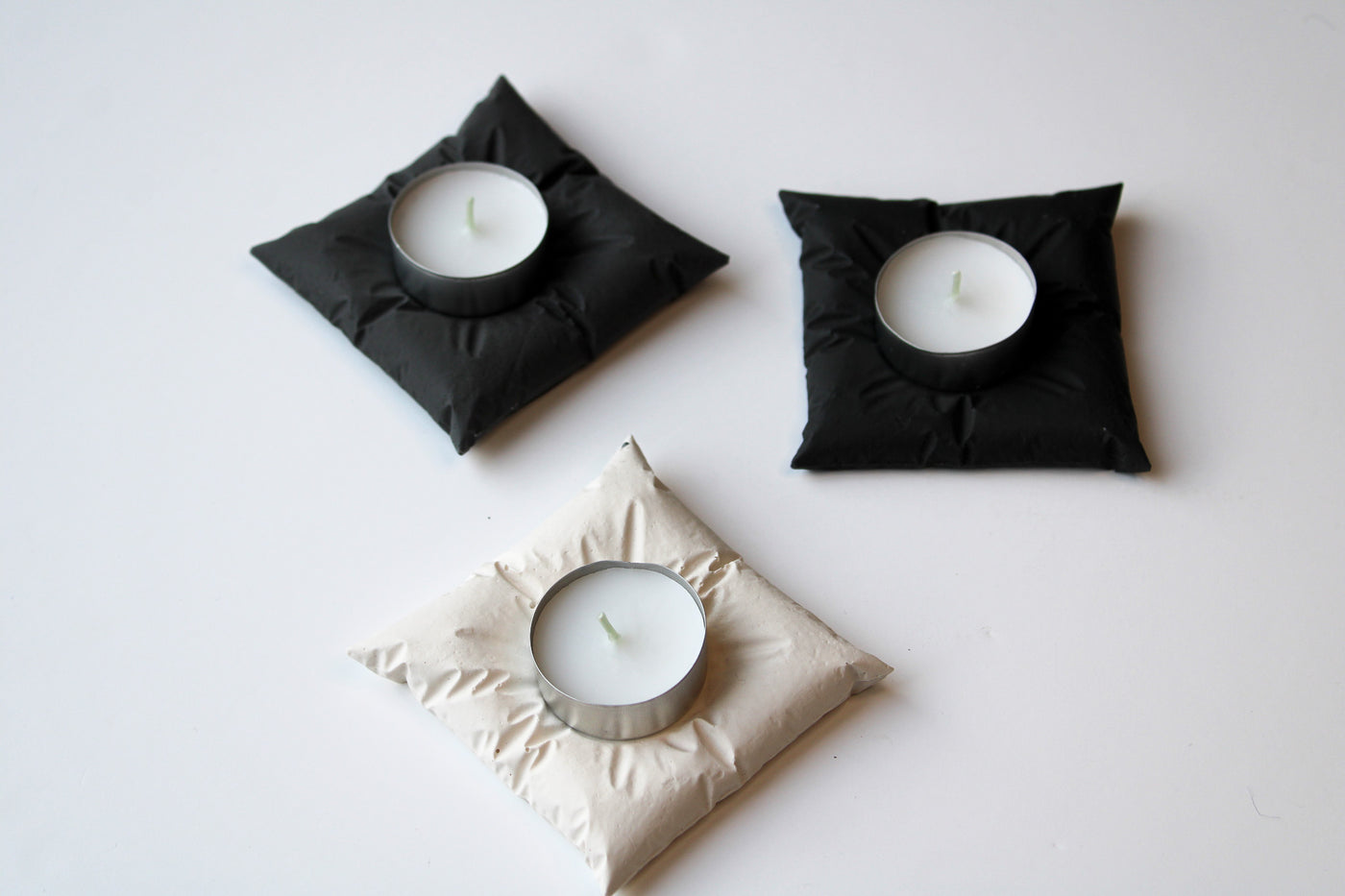 Stone Pillow Tealight Candle Holders