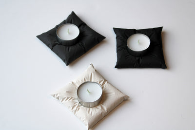 Stone Pillow Tealight Candle Holders