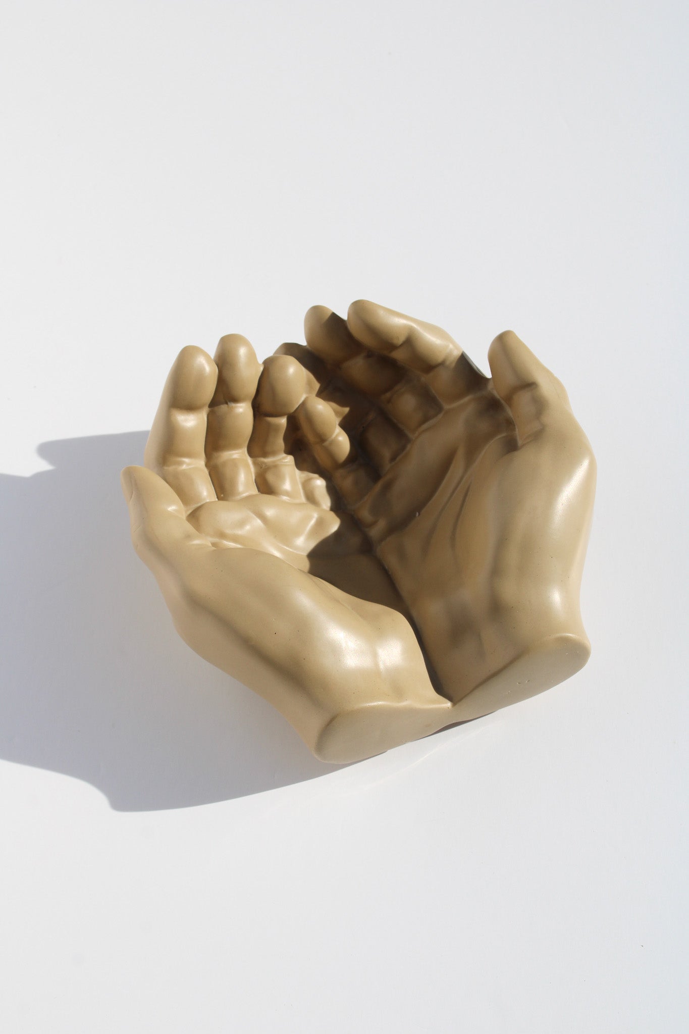 Stone Hand Bowl | Unique Modern Bowl for Trinkets, Jewellery Prayer Hands