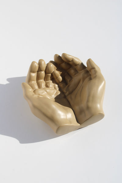 Stone Hand Bowl | Unique Modern Bowl for Trinkets, Jewellery Prayer Hands
