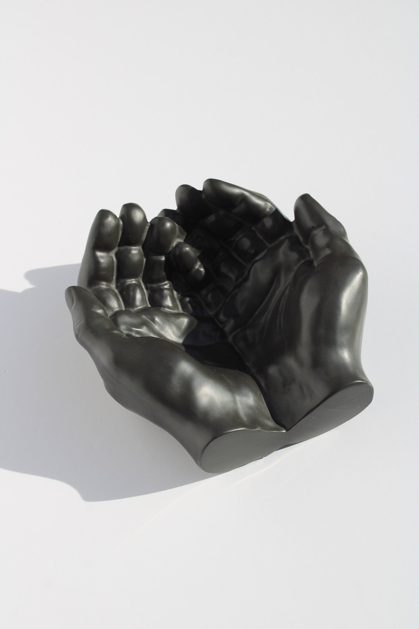 Stone Hand Bowl | Unique Modern Bowl for Trinkets, Jewellery Prayer Hands