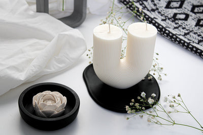Neutral Decor U Shaped Candle | Home Decor Pillar candle