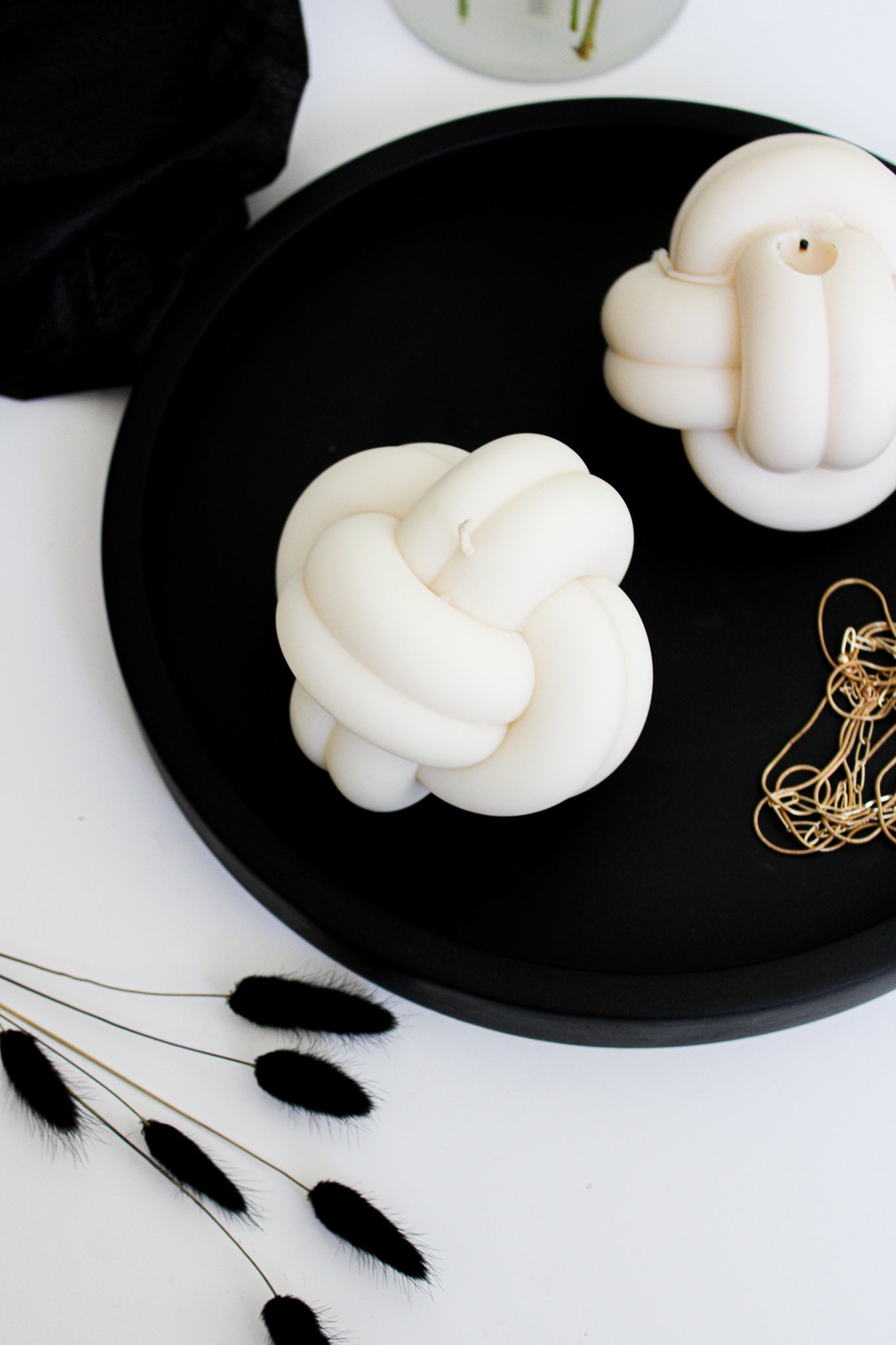 Knotted Candle | Home Decor Pillar candle