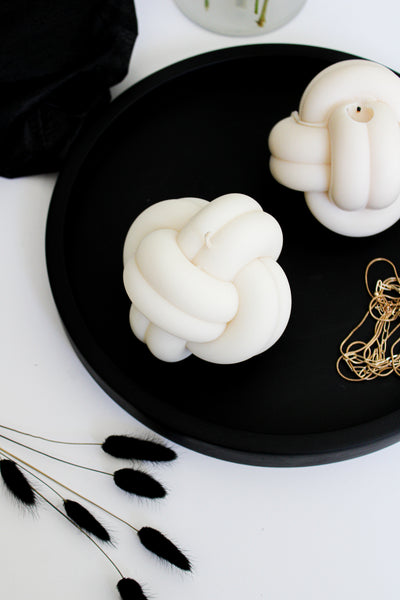 Knotted Candle | Home Decor Pillar candle
