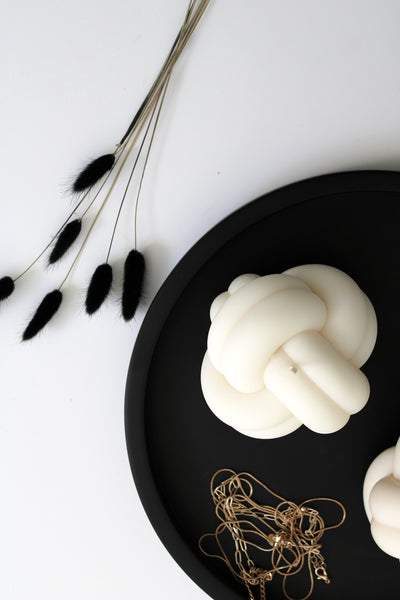 Knotted Candle | Home Decor Pillar candle