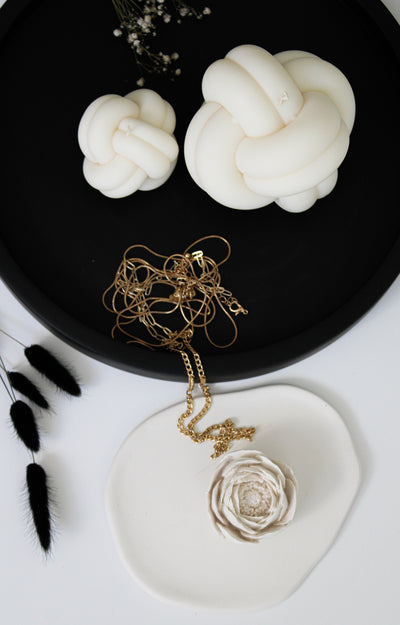 Knotted Candle | Home Decor Pillar candle