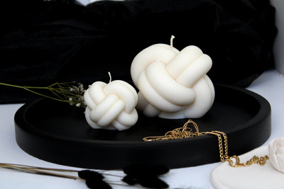 Knotted Candle | Home Decor Pillar candle