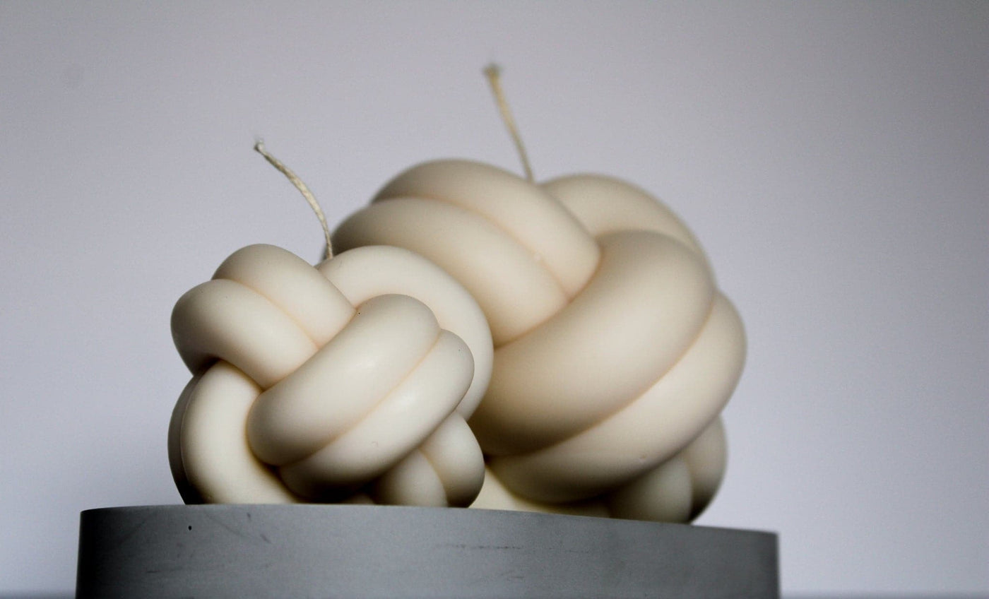 Knotted Candle | Home Decor Pillar candle - Pascal Studio