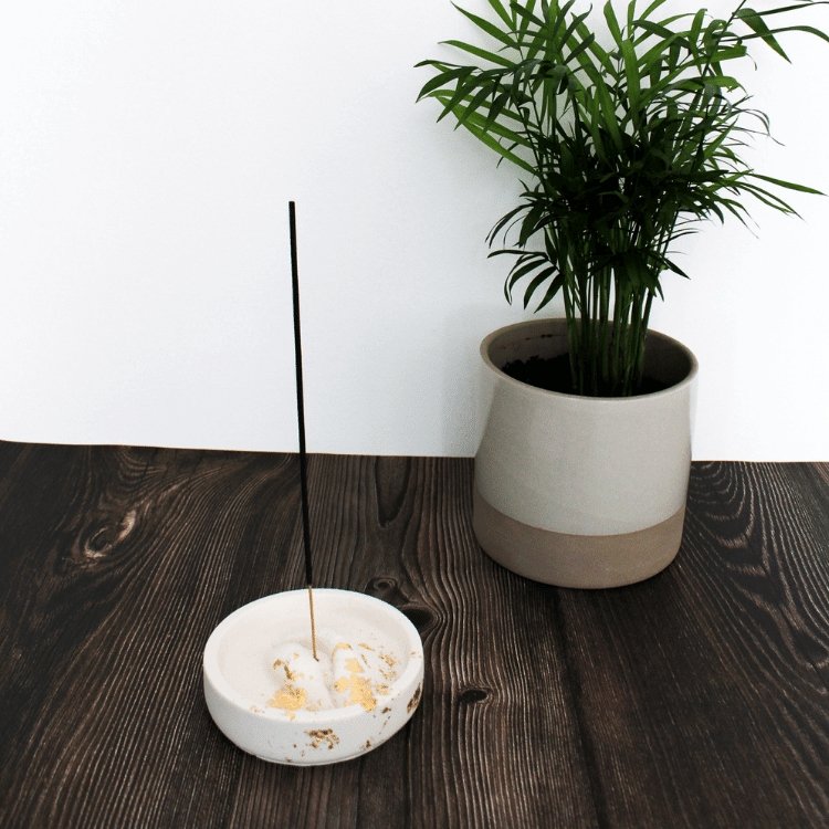 White and Gold Incense Holder | Incense Stick Holder | Pascal Studio UK