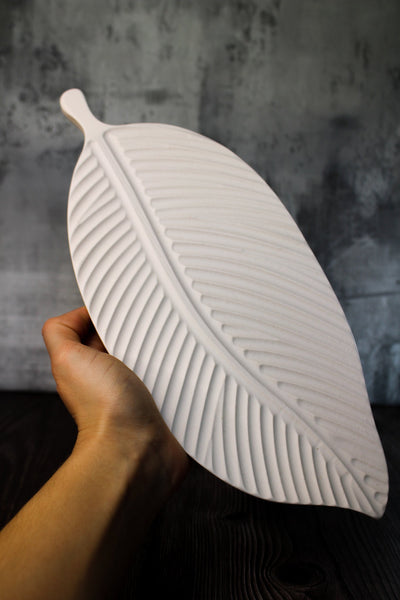 White Leaf Tray | Decorative Centrepiece Tray - Pascal Studio