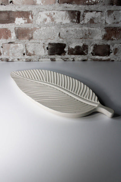 White Leaf Tray | Decorative Centrepiece Tray - Pascal Studio